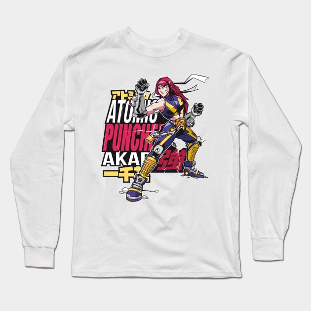 Anime Fight Girl Long Sleeve T-Shirt by madeinchorley
